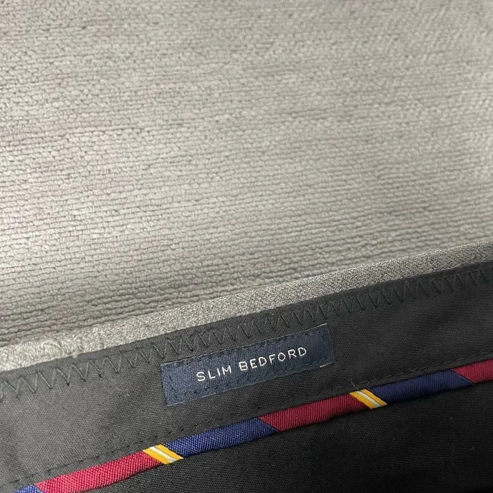 J Crew Slim Bedford Wool Gray Dress Pants Men’s Size 36x30